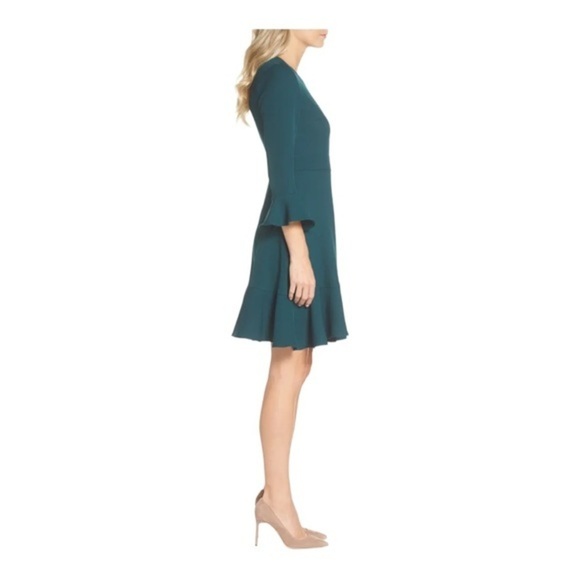 Eliza J Bell Sleeve Fit & Flare Dress - Picture 7 of 9